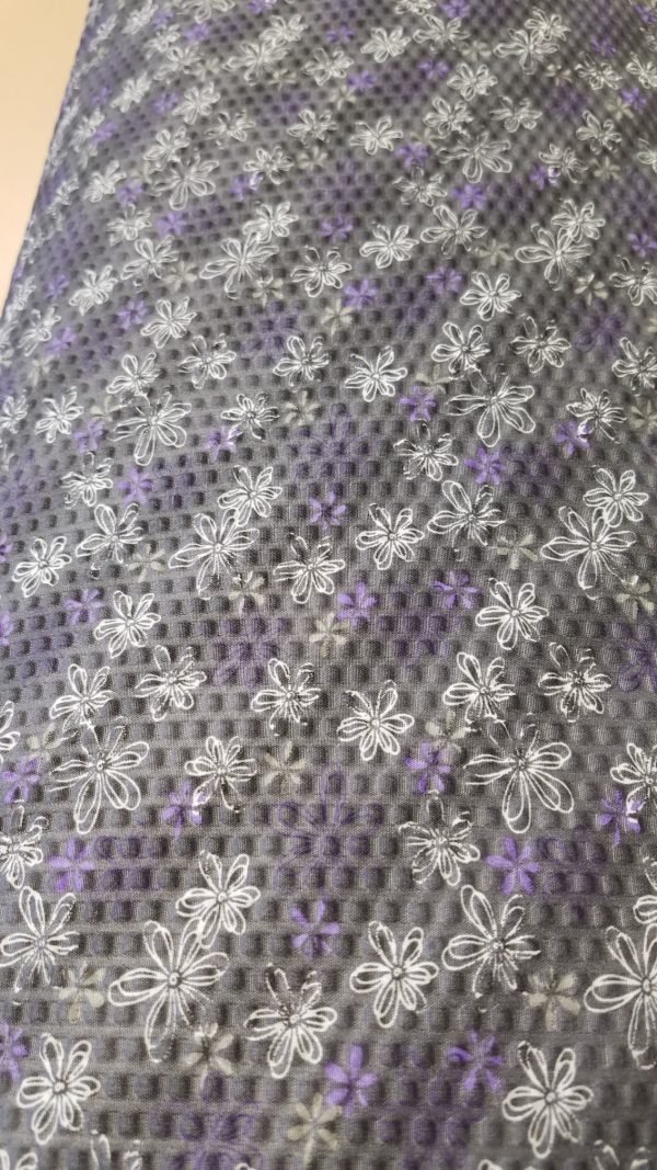 Mook Fabrics, Seersucker Tracy Purple