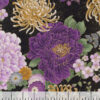 Timeless treasures Fleur - Black background flower