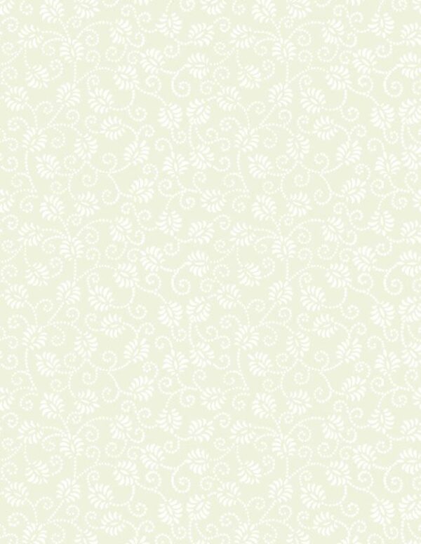 Wilmington Prints Dancing Buds Cream on Cream