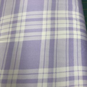 Purple Plaid Poly/Spandex dress fabric