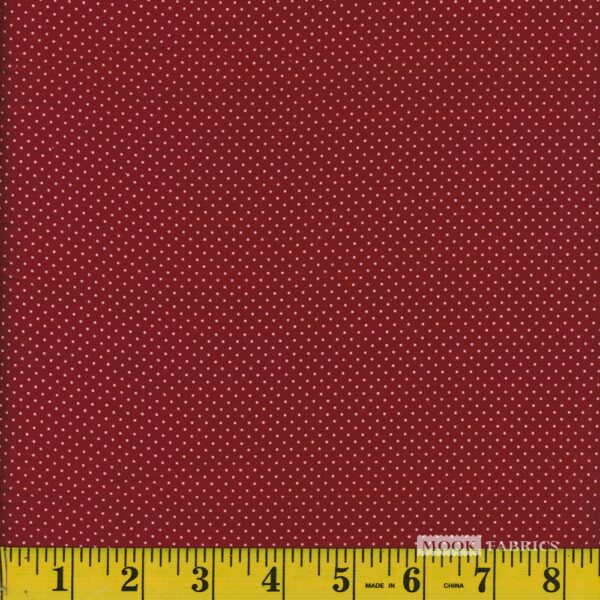 Mook Fabrics Pin Dot Burgundy