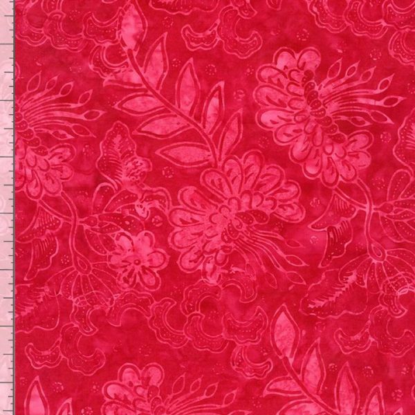 Timeless Treasures, Tonga Cherry, batik