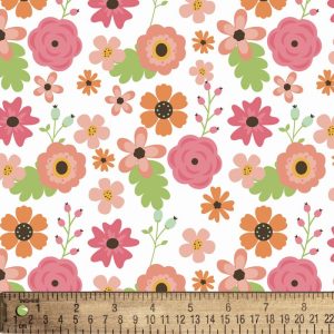 David Textiles, Spring Flowers Flannel