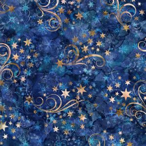 Quilting Treasures wide, Star Swirls