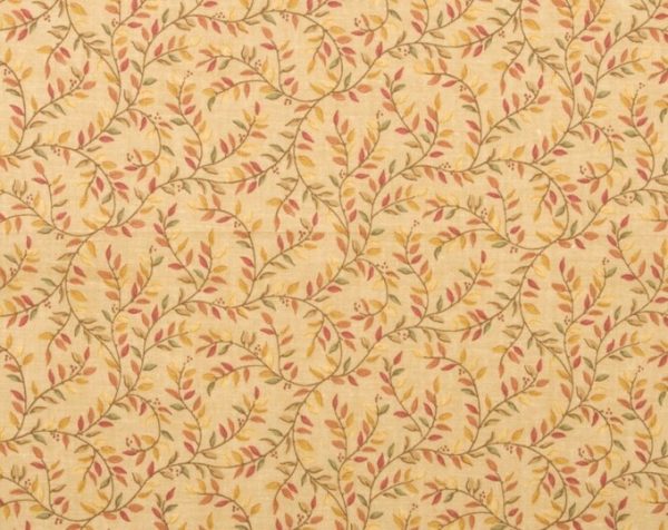 Keepsake Calico Yellow, Gold Vines