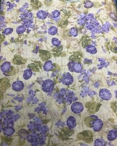 Clothworks Floral Light Yellow and Purple