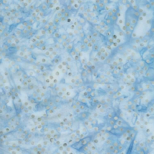 Premium Quilting, Batiks, Light Blue Gray Dots batik
