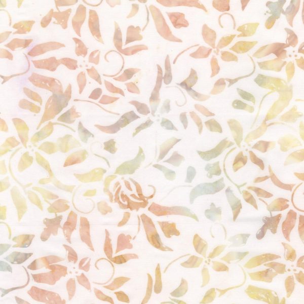 Timeless Treasures Tonga Batik Ivory Floral