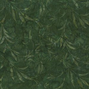 Needlecraft, Batiks, Green Leaves