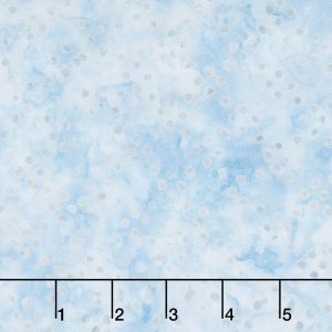 Needlecraft, Premium Quilting, Batiks, Light Blue Gray Dot