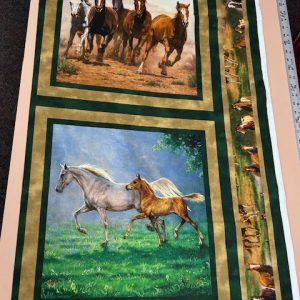 David Textiles, Wild Horse Pillow Panel