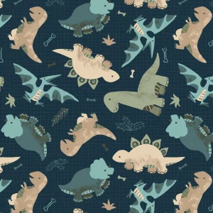 David Textiles, Going Dino Toss, Flannel
