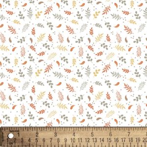 David Textiles, Nature Leaves Dots, Flannel