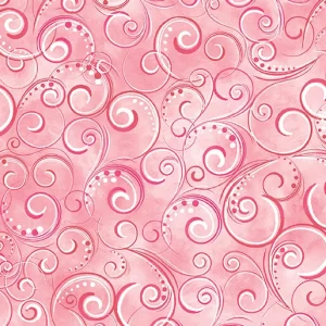 Benartex Designer Fabrics, Pearl Splendor Flamingo Pink