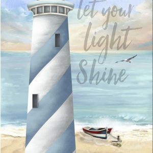 Timeless Treasures, Let Your Light Shine, Lighthouse, Panel