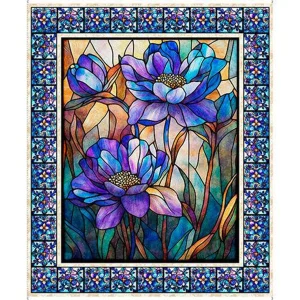 Quilting Treasures, Mosaic Blooms, panel