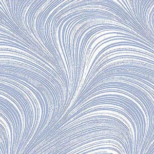Benartex Designer Fabrics, Pearlescent Wave Texture, Light Blue